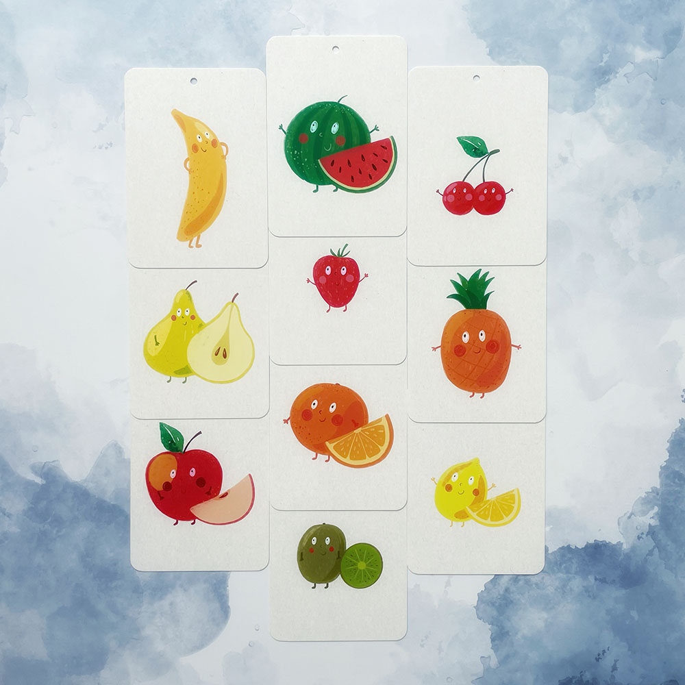Educatieve fruit flashcards van In A Flashcard voor peuters